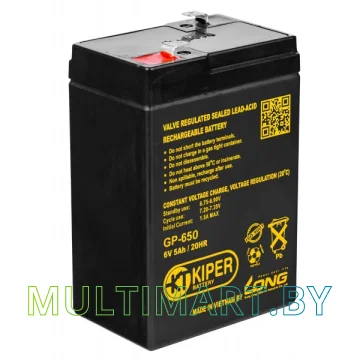 Аккумулятор для ИБП Kiper GP-650 F1 (6В/5 А·ч)